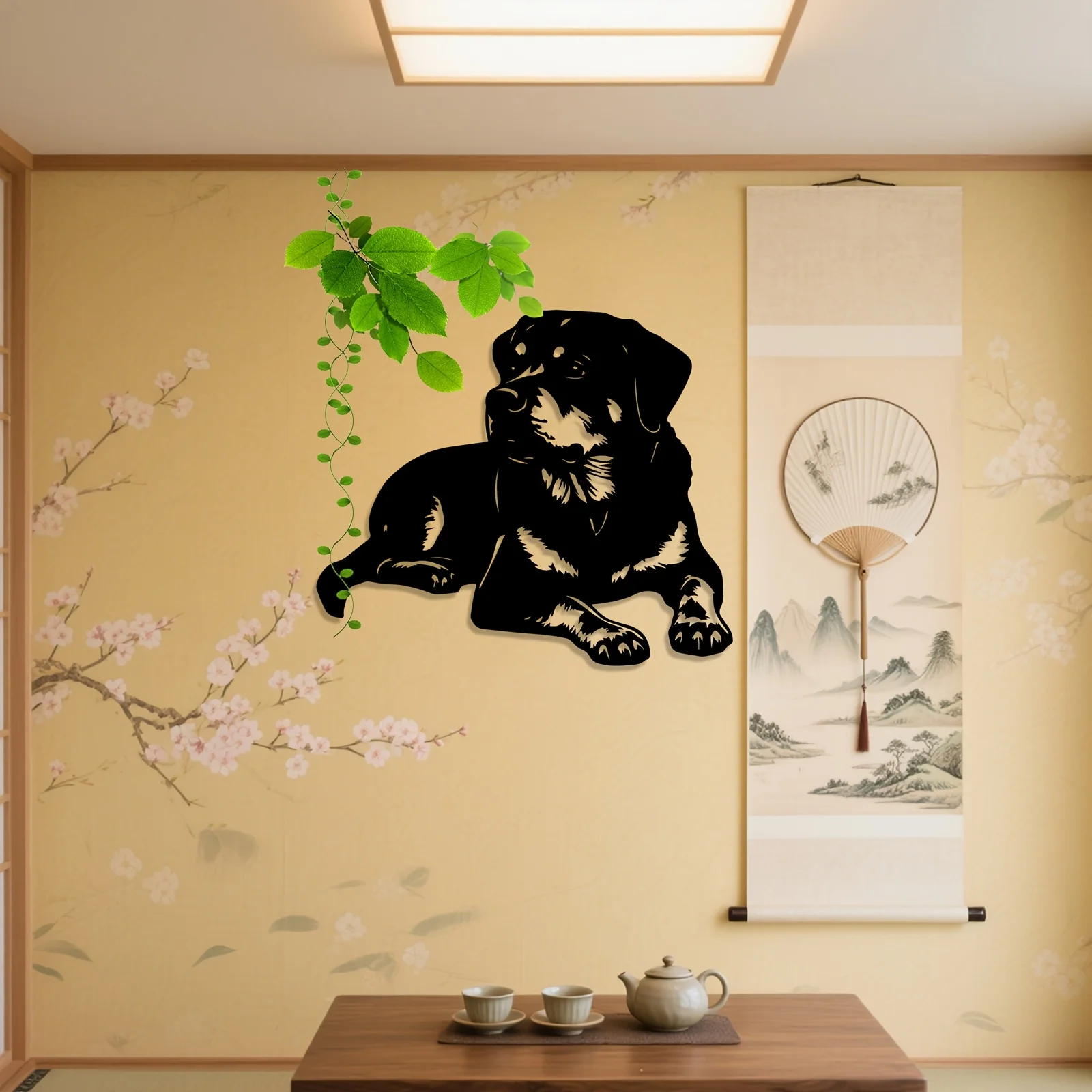 Metal Wall Art, a Black Statue Mural, Great for Vintage Walls, Halloween Decoration, an Excellent Gift for Collectors