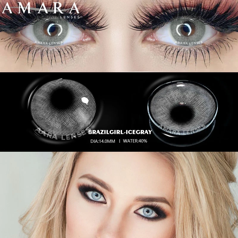EYESHARE Color Contact Lenses For Eyes 1pair Yearly Natural Eye Green Color Lens Cosmetic Soft Eye Lenses Beauty Pupils