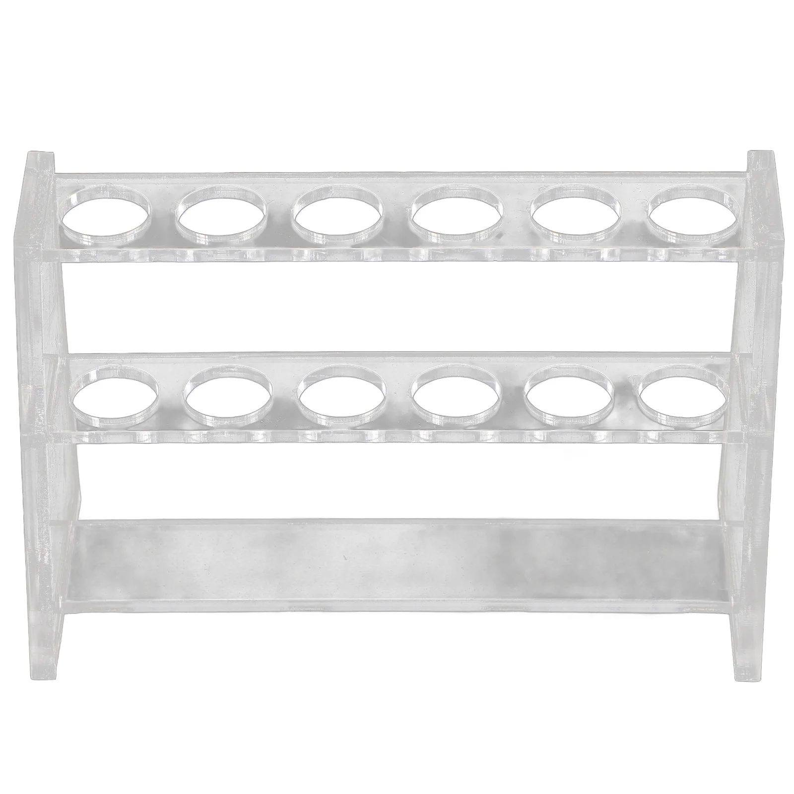 Test Tube Rack 10Ml Transparent Double Layer Reusable Laboratory Holder For Sampling Centrifuge Testing Display Storage