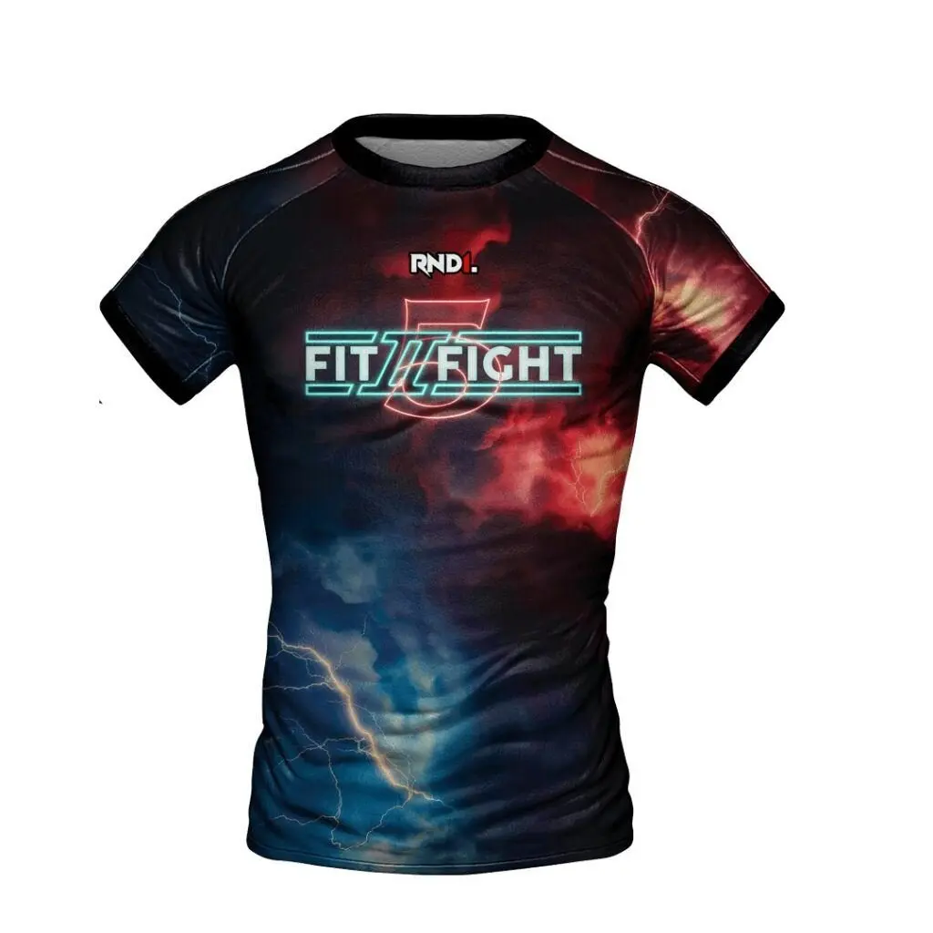 BJJ Cosmic Storm Street Style Short Sleeve Tee, Quick Dry Breathable Shirt for Sports Watch Party and Daily Outing