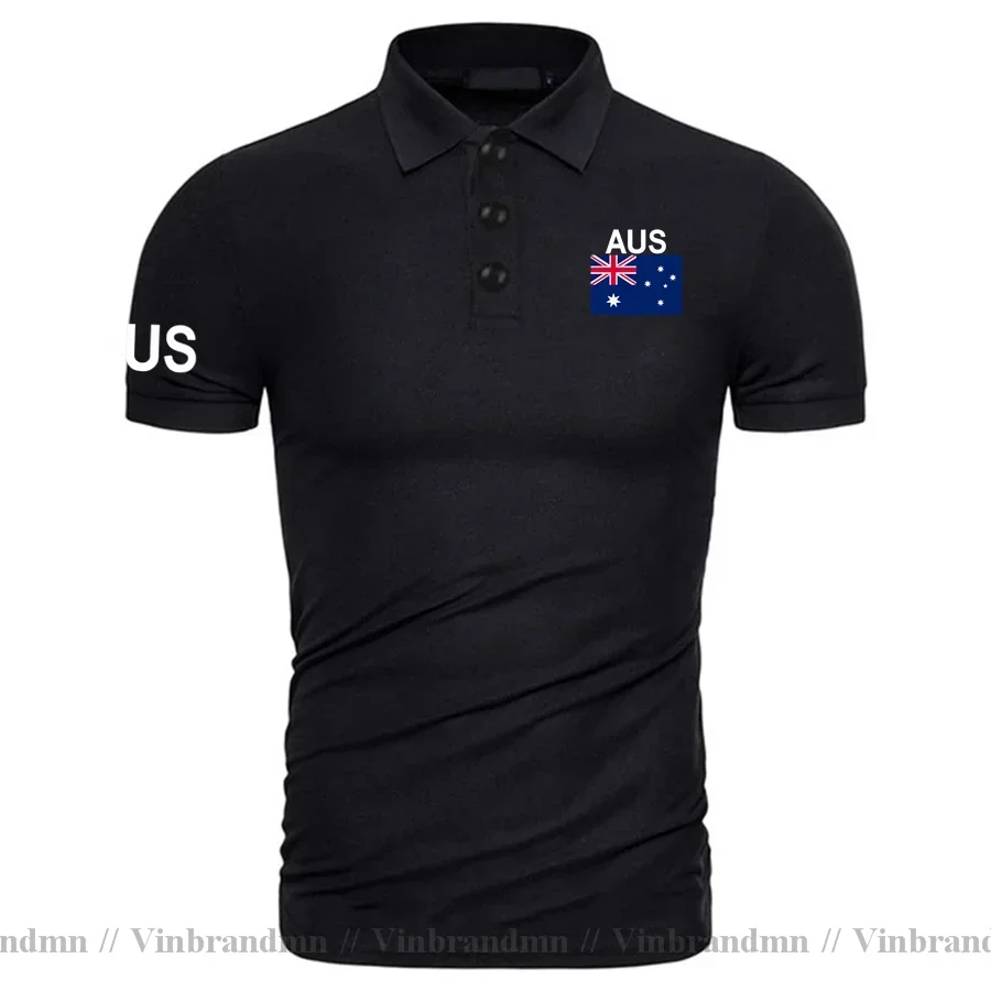 Commonwealth of Australia Aussie Polo Shirts Men Short Sleeve Classic Brands Printed For Country 100% Cotton Nation Team Clothes