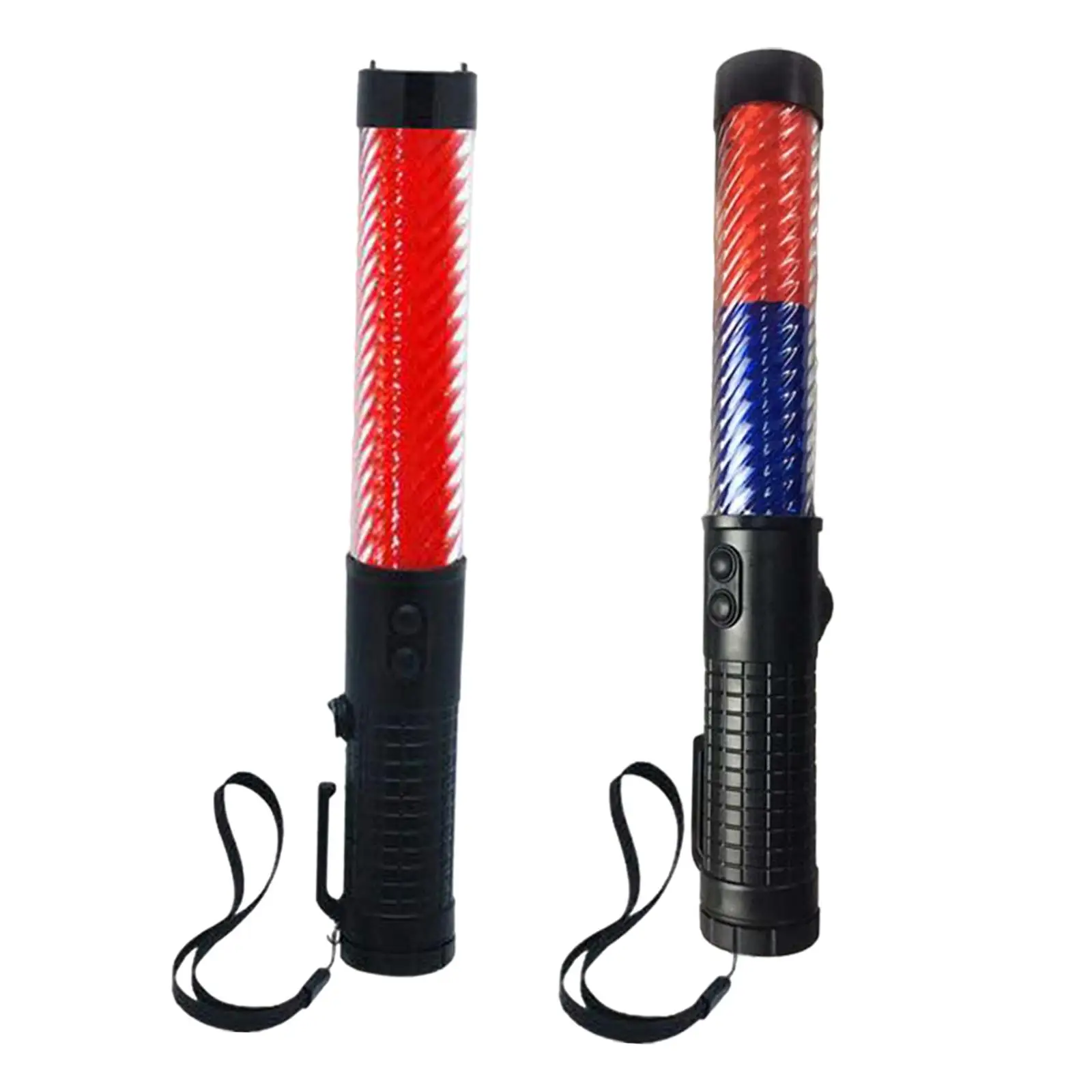 Rechargeable Traffic Control Stick Portable Multipurpose Warning Stick 11.81inch Waterproof with Lanyard for Road Car Directing