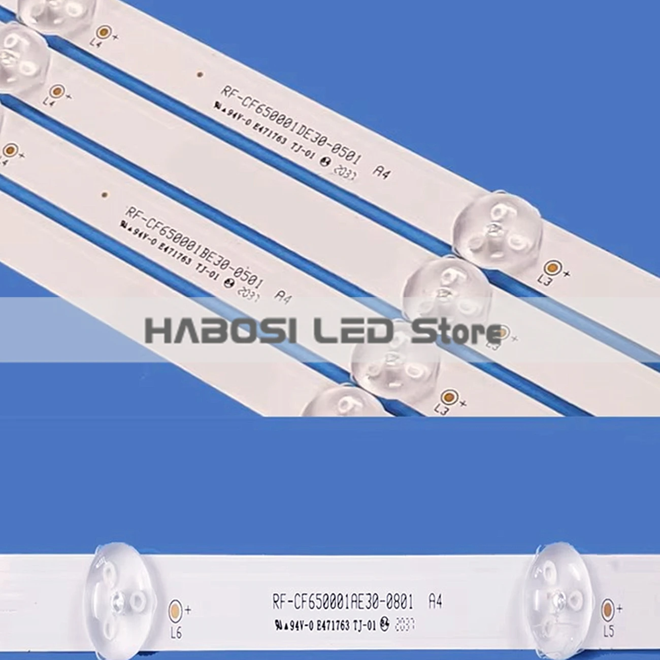 10pcs/Kit LED VES650QNTL N2 Z01 RF CF650001BE30 0501 A4 RF CF650001CE30 0801 A4 RF CF650001AE30 0801 A4 RF CF650001DE30 0501 A4