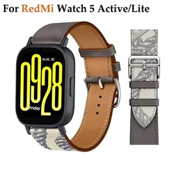Leather Loop Strap for Redmi Watch 5 Lite Band for Xiaomi Watch 5 Active Wristband Replacement Bracelet 22mm Correa Accessorie