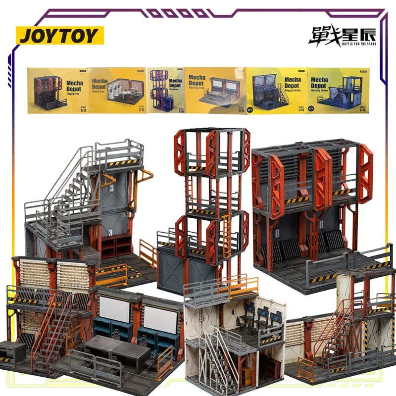 

JOYTOY Original Zhan Xingchen Base Series 1: 18 Hangar Scene Weapon Storage Anime Action Figure Model Toys Model Gifts for Boys