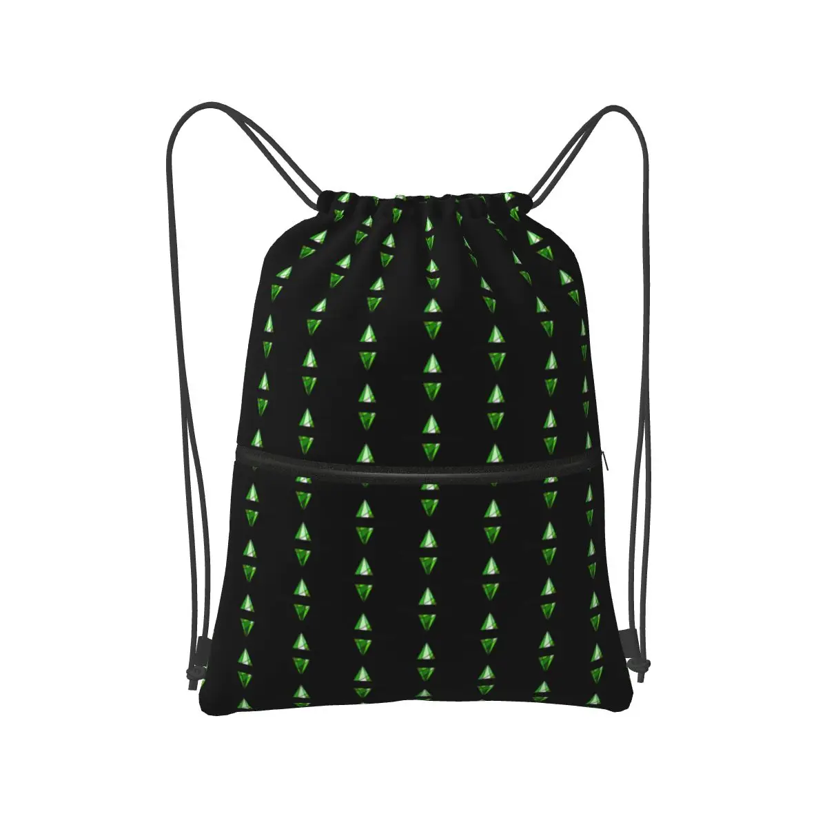 The Sims 4 - Testingcheats True Plumbob حقائب ظهر عصرية محمولة برباط حقيبة رياضية حقائب كتب للطلاب الرجال والنساء