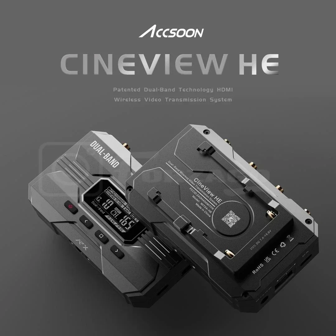 Accsoon CineView HE/SE 2.4Ghz 5Ghz Patented Dual-Band Technology SDI&HDMI Wireless Video Transmission System for Photo Studio