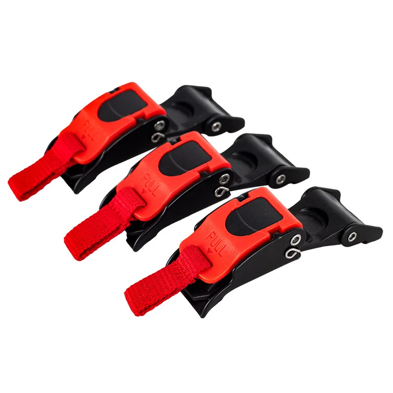 

Motorcycle Helmet Speed Clip Chin Strap Quick Release Pull Buckle Black Red Motorcycle Helmet Lock Socket