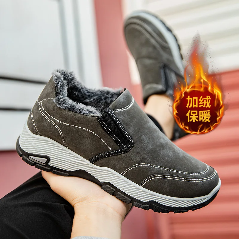 أحذية قطنية شتوية للرجال أحذية رياضية كاجوال عصرية أحذية قطنية خارجية أحذية ثلج أحذية شتوية للرجال #3