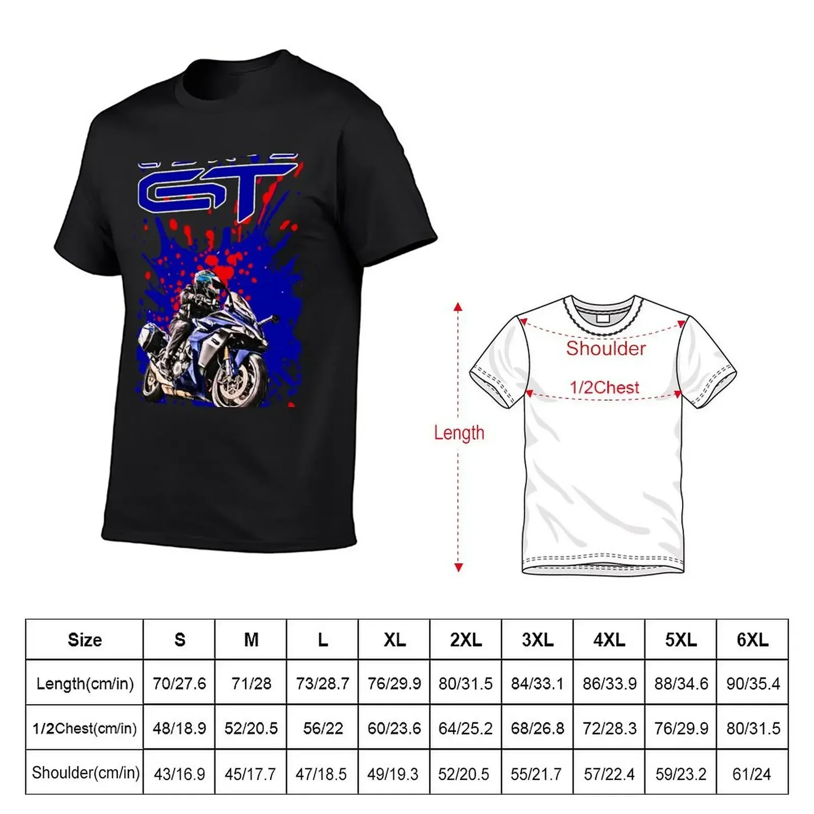 GSX-S 1000 GT Splash T-Shirt boys animal print korean fashion essential t shirt mens graphic t-shirts anime