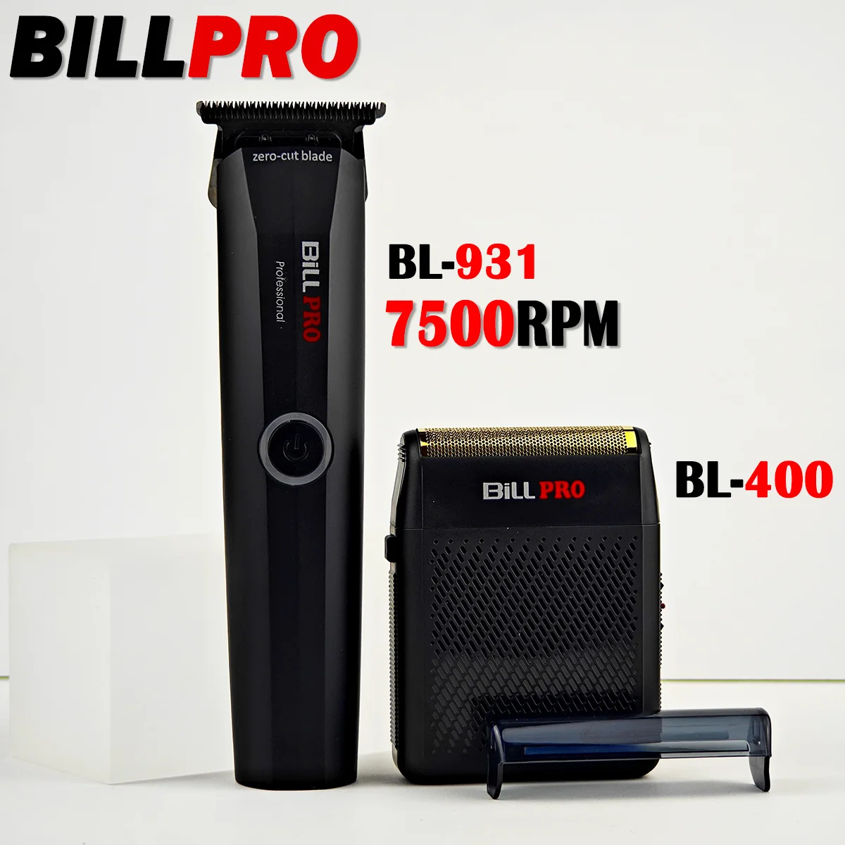 BILLPRO BL-931 BL-400 Professional Hair Clipper 7500RPM Hair Cutting Carving Compact and Convenient Suitable for Men's Haircuts