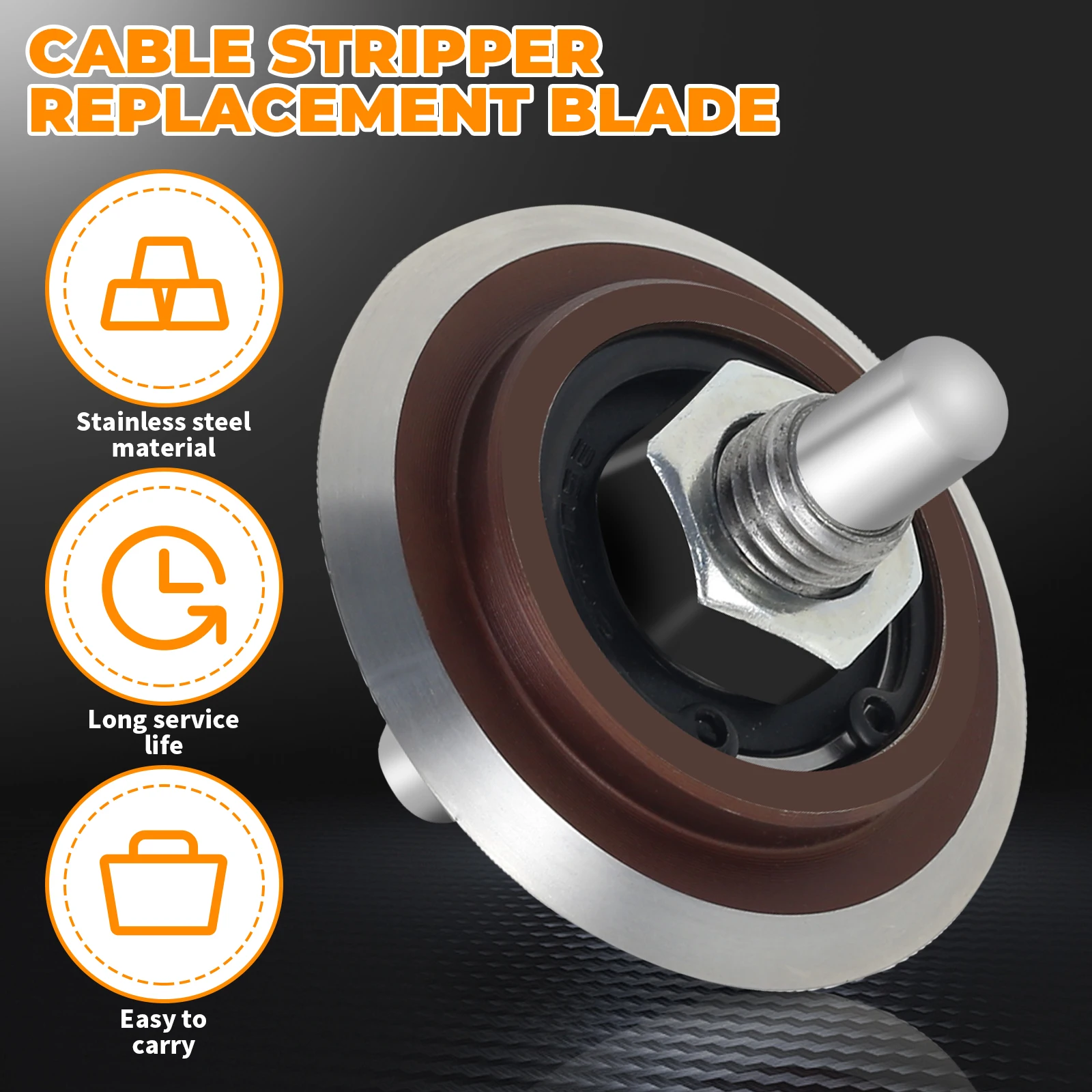 Wire Stripping Machine Replacement Blade for Portable Manual Wire Stripping Tool with Built-in Bearing for 1.5-25mm Cable