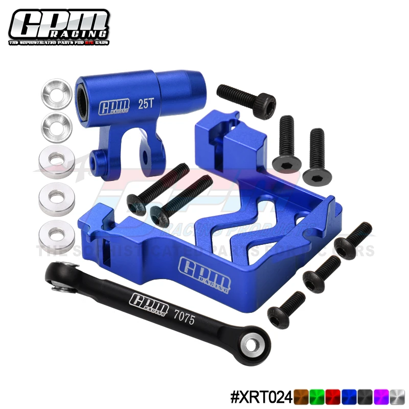 مقعد مؤازر GPM + ذراع مؤازر 25T + مجموعة قضيب مؤازر لسيارة TRAXXAS 1/6 XRT 8S RC