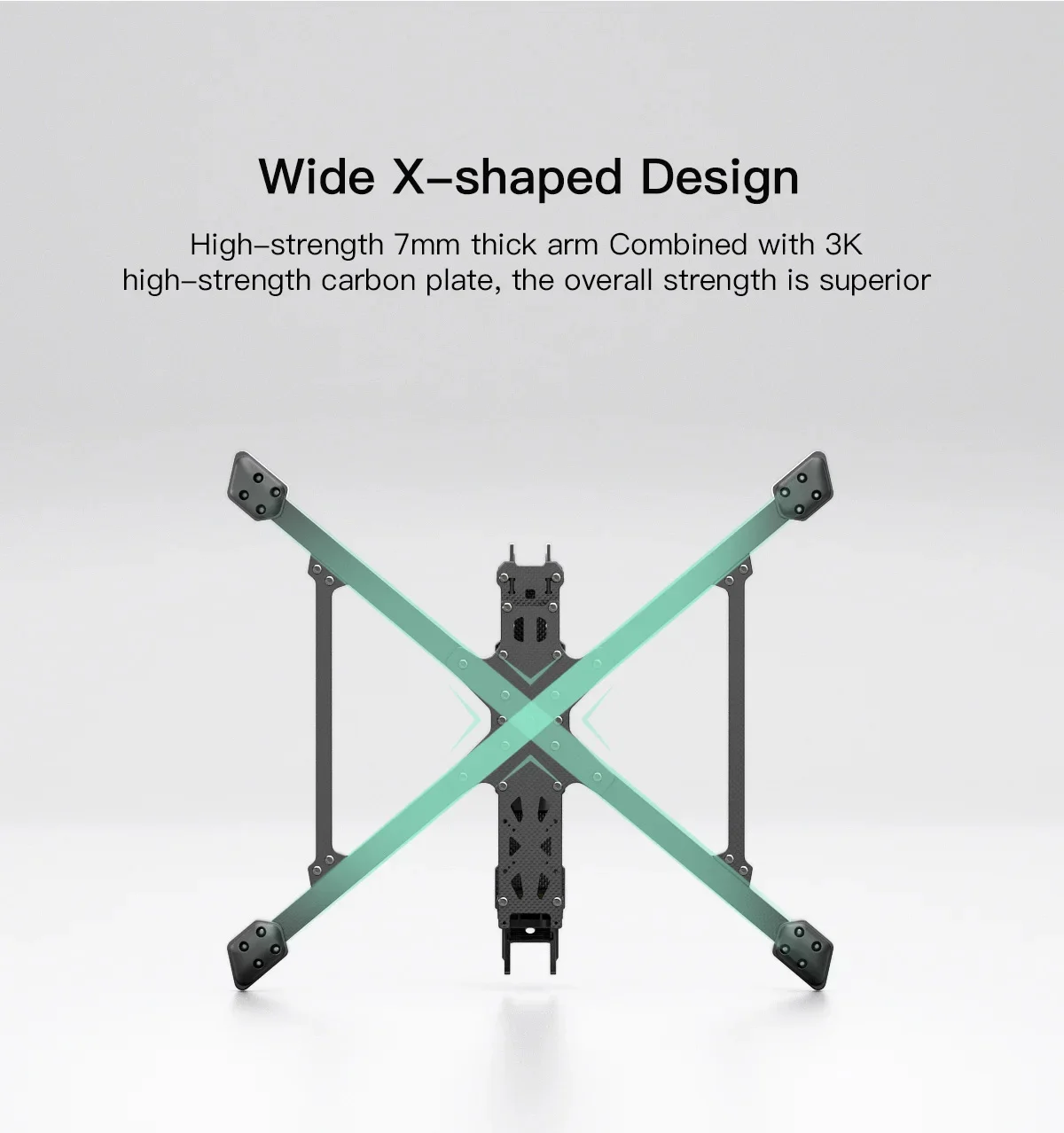 For GEPRC GEP-EF10 Frame Parts 10 Inch Quadcopter FPV Freestyle RC Drone Racing HD Long Range FPV