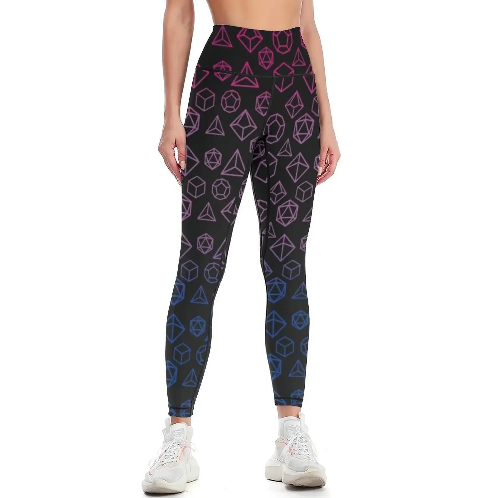 

Bisexual Dice Dark Leggings sports for gym for physical for fitness harem pants Womens Leggings