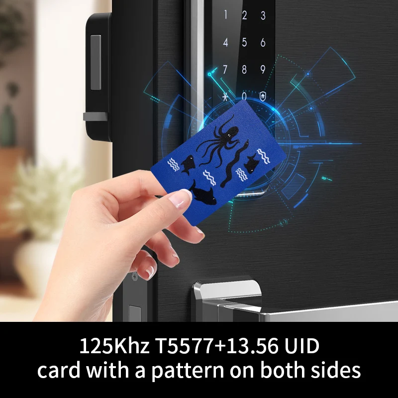 IC + ID UID carte chiave Composite riscrivibili portachiavi Dual Chip frequenza RFID 125KHZ T5577 EM4305 + 13.56MHZ scrivibile intercambiabile