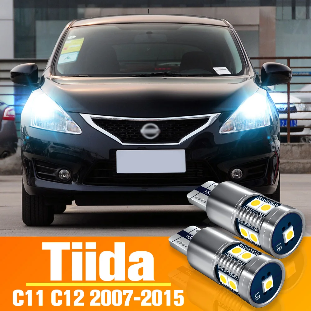 

2pcs LED Parking Light Clearance Bulb Accessories For Nissan Tiida C11 C12 2007-2015 2008 2009 2010 2011 2012 2013 2014