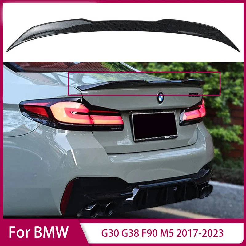 

M Performance Pro Style Rear Trunk Roof Spoiler Lip Wing For BMW G30 G38 F90 M5 M5+ 2017-2023 Body Kit Car Styling Accessories