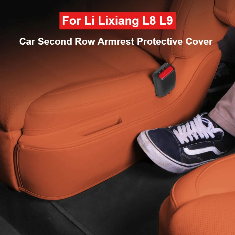 

For Li LiXiang L8 L9 Car Interior Second Row Seat Side Border Kick Pad Car Second Row Armrest Protective Covers Fit L8 L9