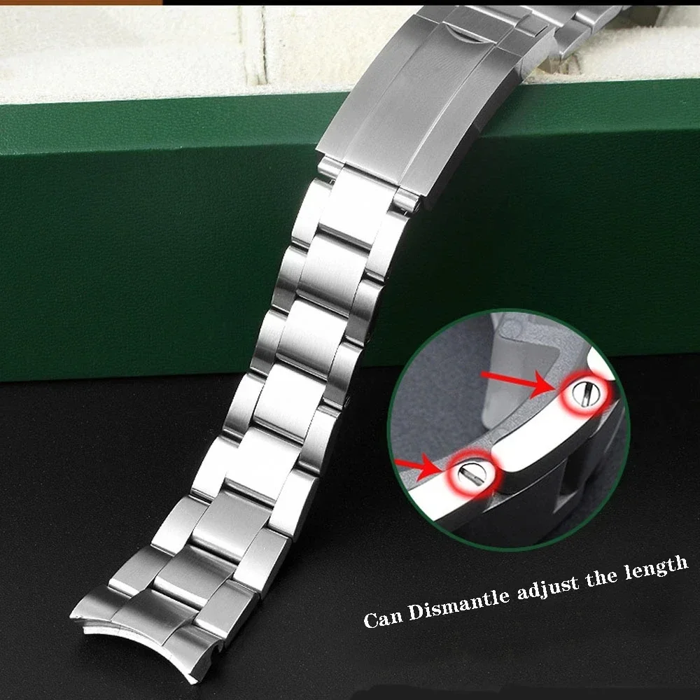 Watch Bracelet for Rolex DAYTONA GMT SUBMARINER Watch Accessories Metal Strap 20mm 21mm Solid Stainless Steel Watchbands