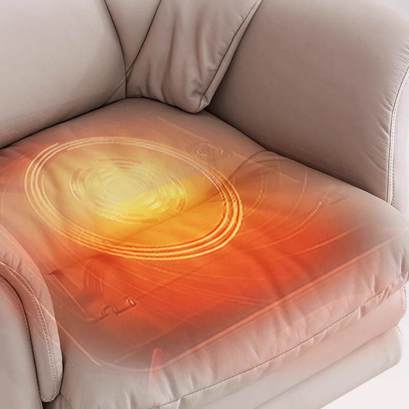 كرسي مريح للتدليك الكهربائي من الجلد، تسخين مريح، كرسي مكتب كمبيوتر مستقر، كراسي ألعاب كرسي بذراعين