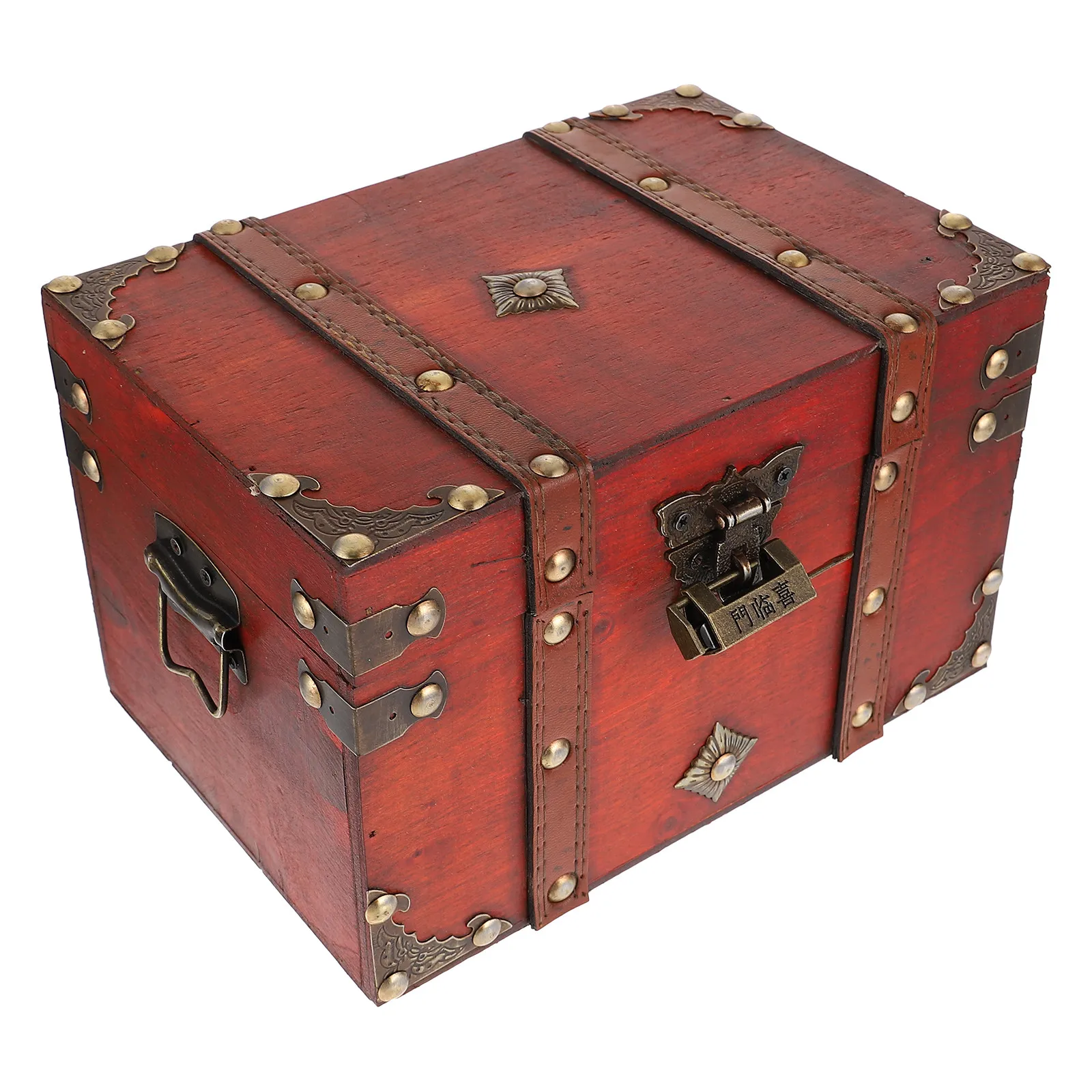 

1 шт. Запираемый деревянный ящик для хранения, прочный настольный органайзер для офисных принадлежностей, ручек, телефонов, украшений, простой стиль, для дома