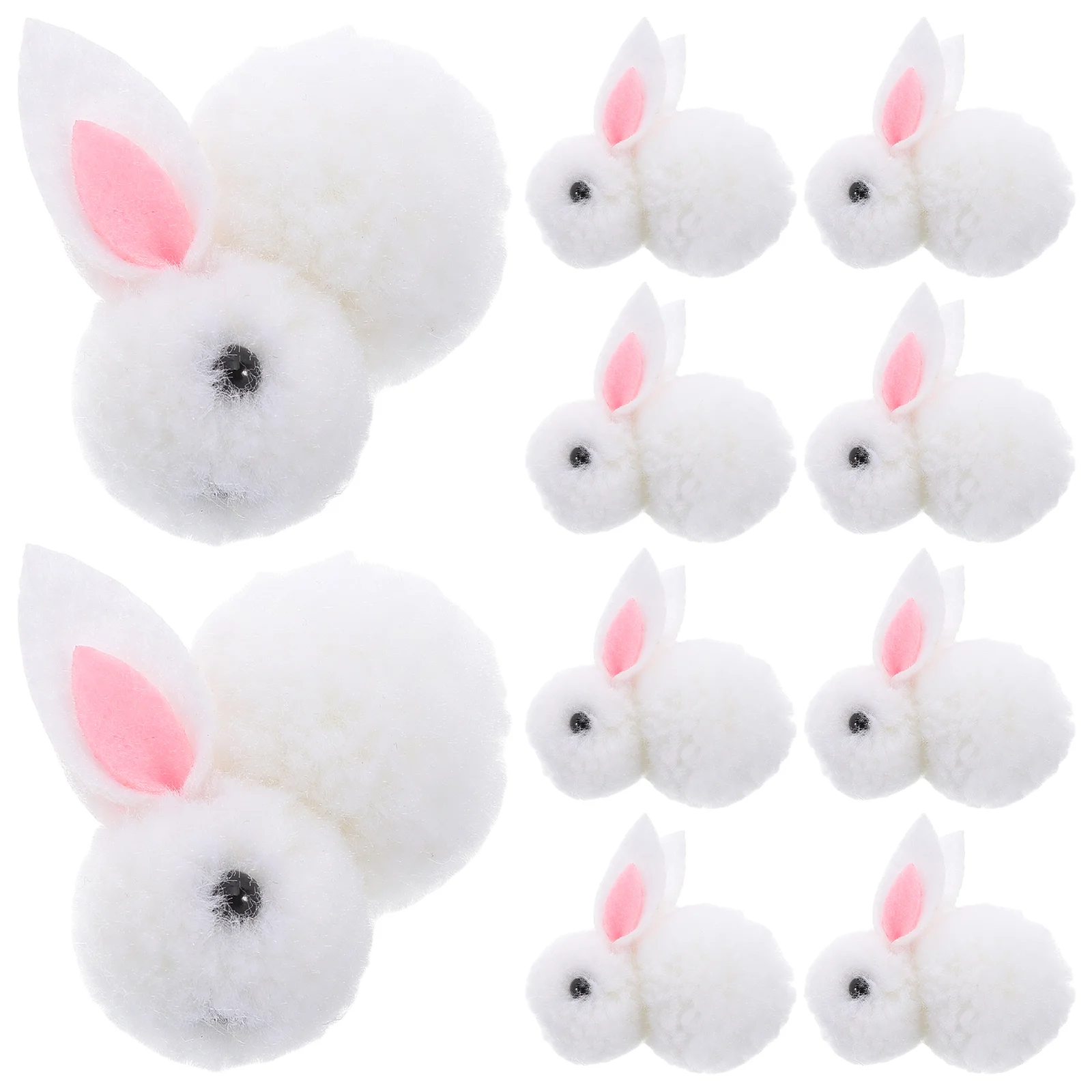 20 Pcs Mini Rabbits 3D Stuffed Animal Figurines Soft Comfortable Craft Room Decor Stuffed Toy Plush Toy naments Mini