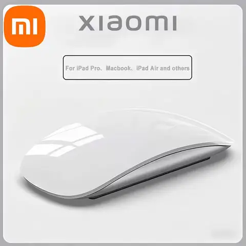 Xiaomi Wireless Bluetooth Magic Computer Mouse Rechargeable Touch Slim Ergonomic Dual-Mode Silent PC Mice For Apple Macbook Air