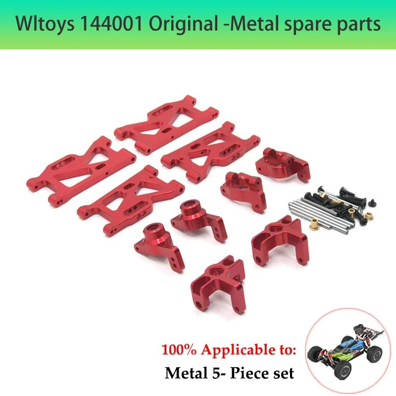 Wltoys 144001 144010 124007 124017 124018   Piezas de mejora del acero del metal del soporte del motor ajustable del eje de transmisión central del embrague del deslizador