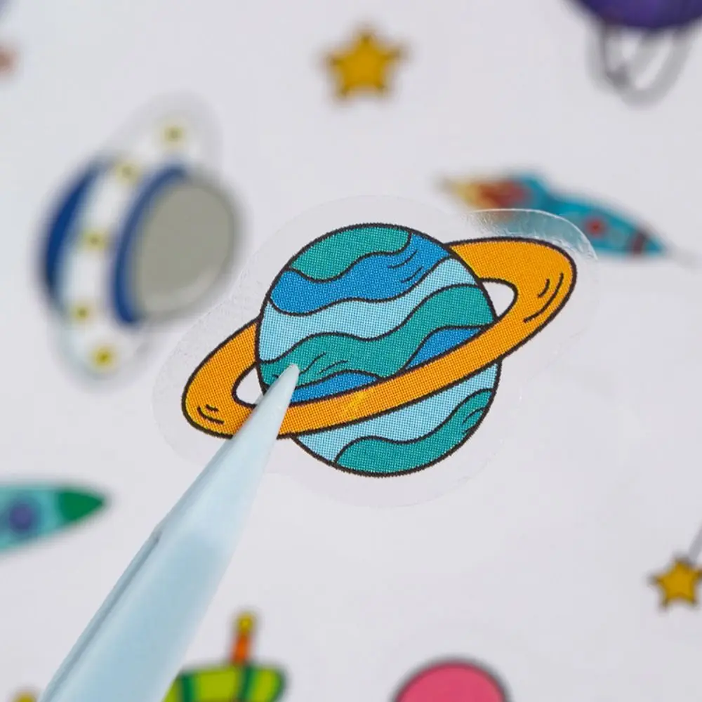 1/10Pcs Cute Cartoon Patterns PVC Stickers Space Astronaut Waterproof Notebook Decoration Colorful Scrapbook Decor