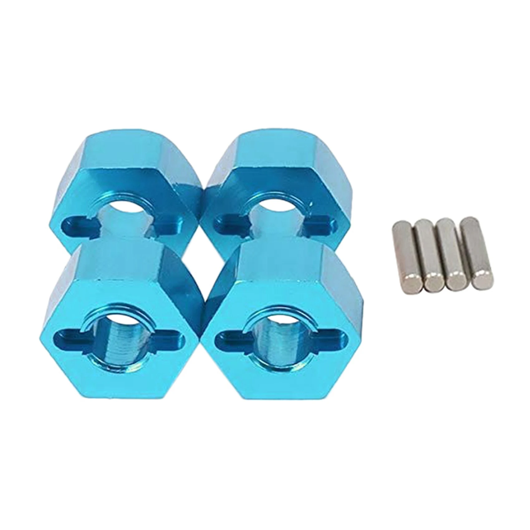 4Pcs K949-12 12mm Hexagon Wheel Seat Adaptor for Wltoys K949 10428-A Four-Wheel Climbing Car RC Cars Parts Sky Blue