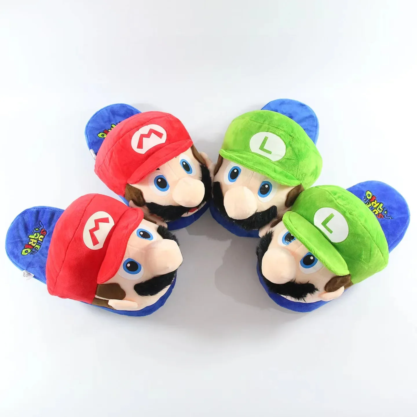 Mario Plush Slippers Stay Warm At Home in Winter Warm Shoe Yoshi Cartoon Cute Dormitory Cotton Mops Holiday Gifts Shoe