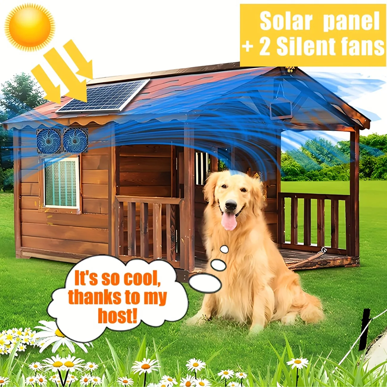 Zero Energy Consumption Solar  - Outdoor Power Vent recension och pris