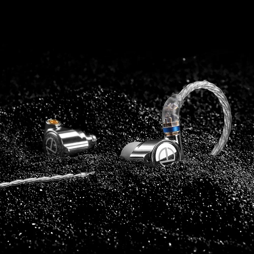 TRN TA1 BA DD Drive 3.5 مللي متر داخل الأذن سماعة HIFI سماعة أذن معدنية مع كابل MMCX مطلي بالفضة لـ ST5 MT3 EMA TN