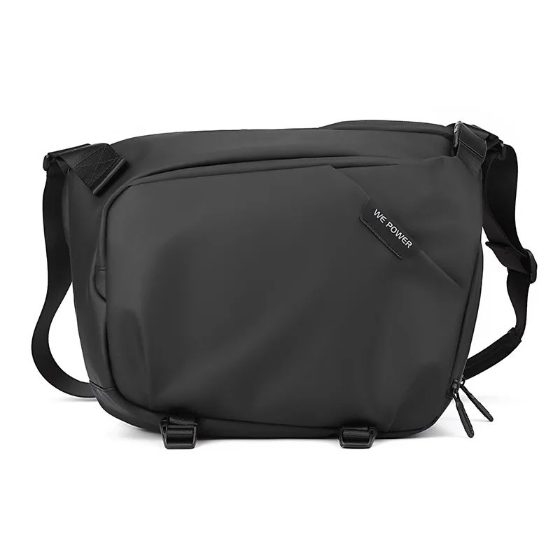 Men's Trendy and Fashionable Shoulder Bag PU Film Waterproof Large Capacity Crossbody Bag Business Travel Commuting Chest Bag