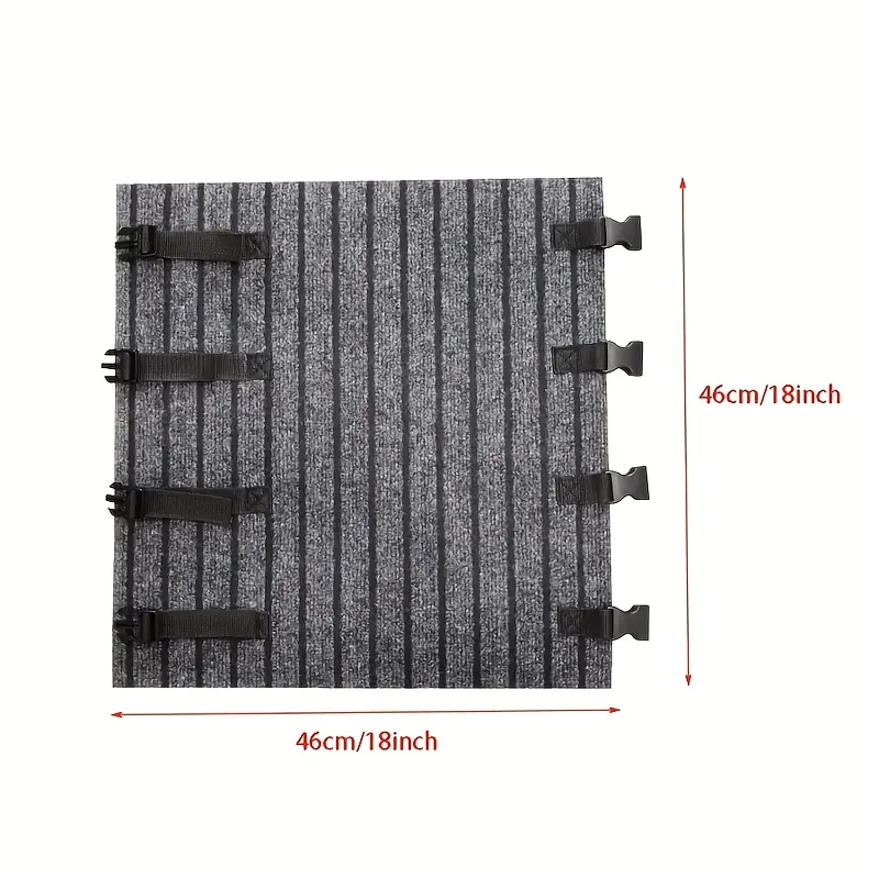 1PCS RV Step Mat With Non-Slip Surface Adjustable Height Heavy-Duty Dirt-Trapping Floor Mat For Caravan Motorhome Camper Trailer