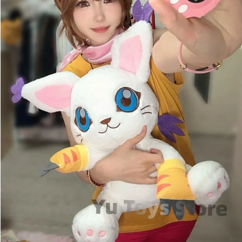 2024 Digimon Adventure Gatomon Digital Monster Plush Toy Tailmon Peluche Dolls Soft Stuffed Plushine Pillow Kawaii Bed Decor