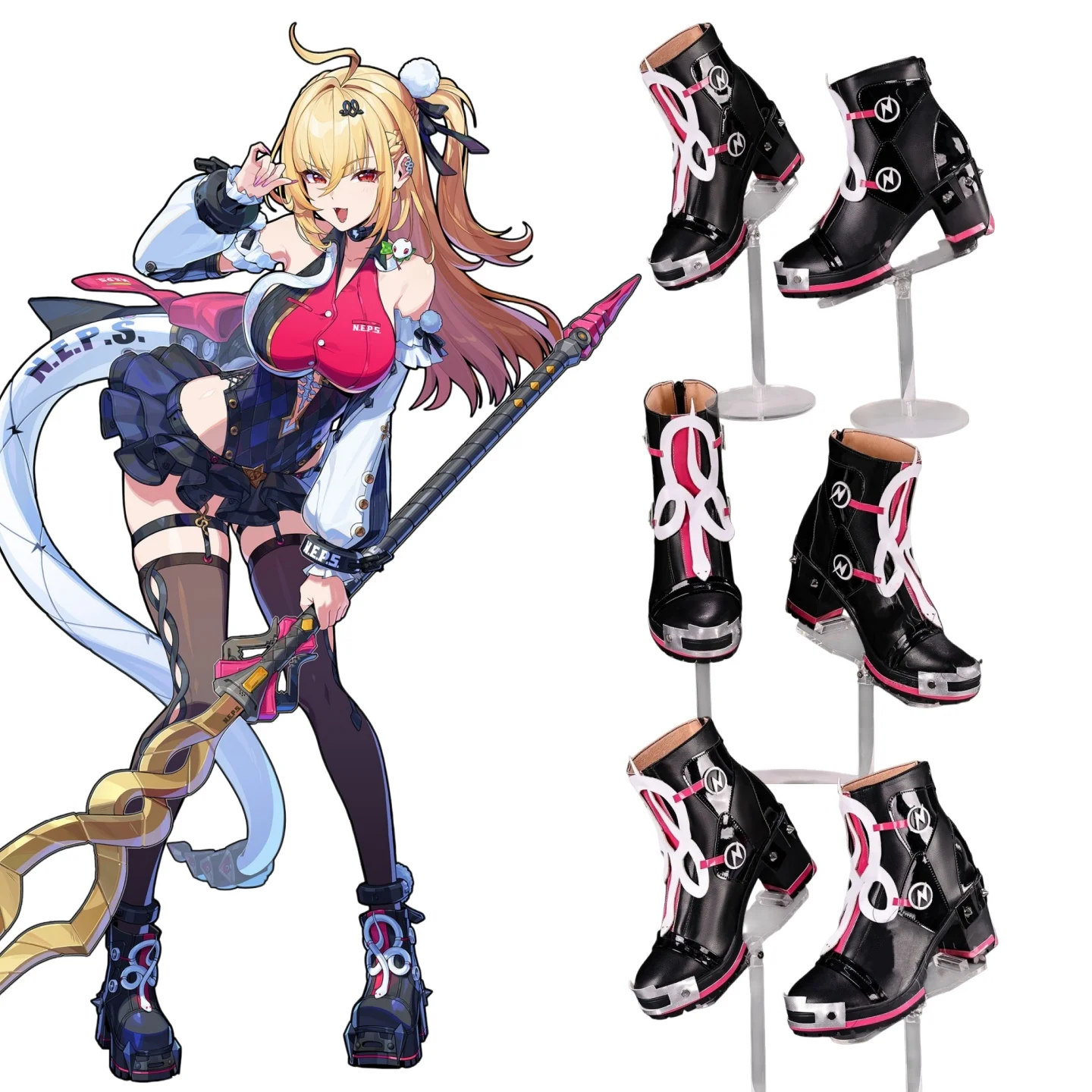 zenless-zone-zero-cissia-cosplay-game-shoe-accessories-props-anime-zzz-cissia-woman-costume-matching-shoes