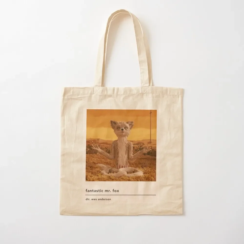 

minimalist fantastic mr fox movie poster Tote Bag hand bag ladies university shopper bag personalized tote Custom