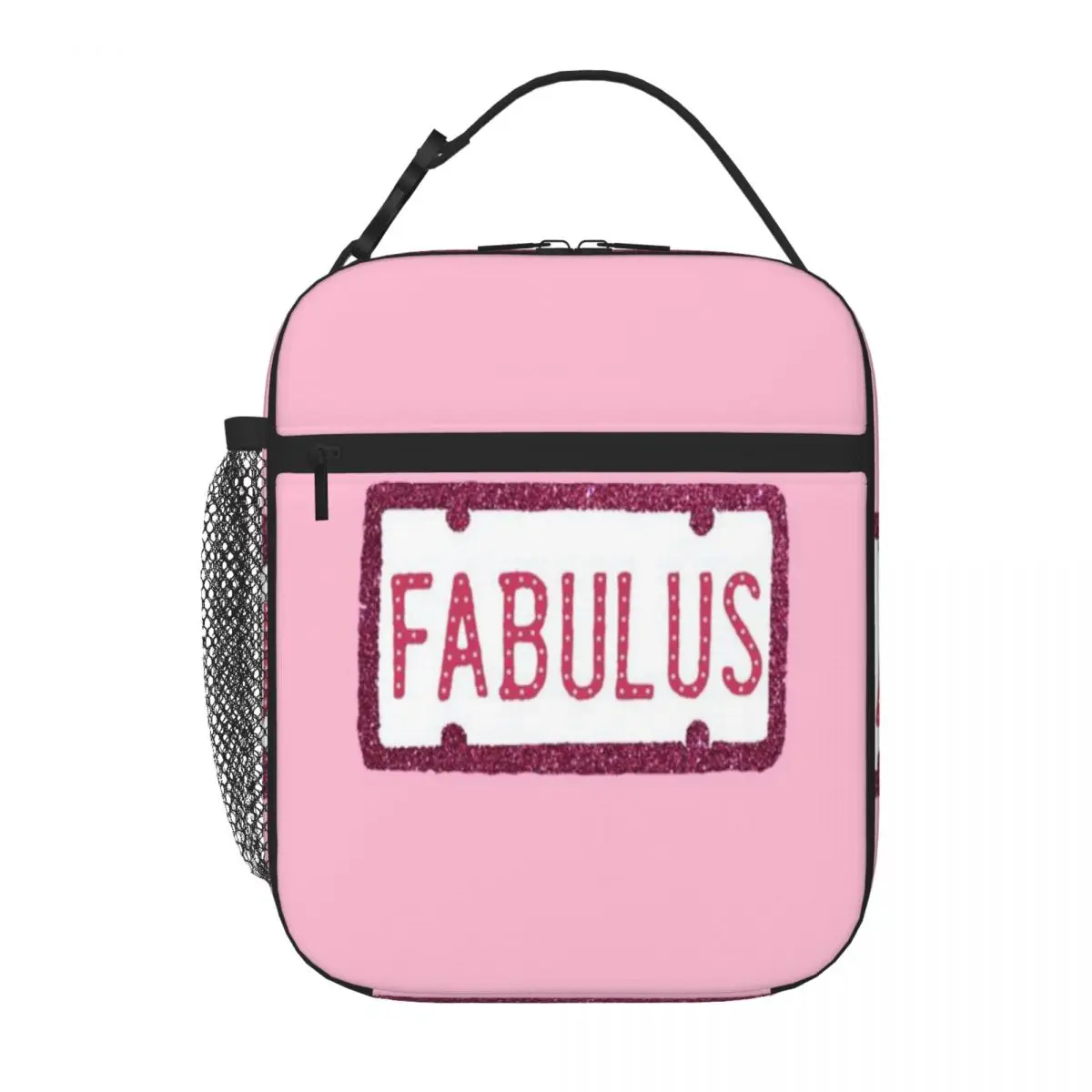Bestselling FABULUS - SHARPAY EVANS CAR PLATE Stitched Detail Shoulder Lunch Bag High School Lunch Carrier