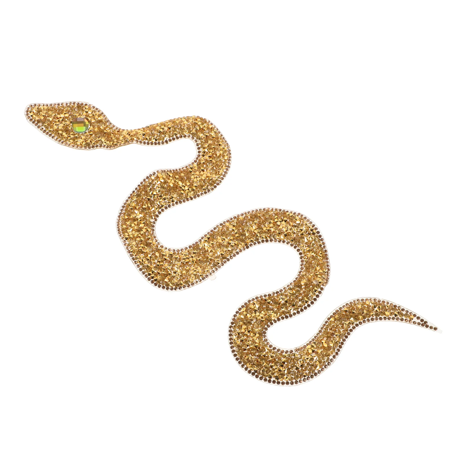 Snake Shaped Rhinestone Cloth Patch Pants Decoration Clothes Decorative Garment Applique Clothing Fabric