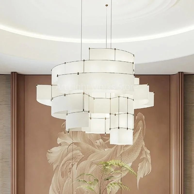 Restaurant, living room, private rooms, restaurant chandelier, modern and simple fabric club, elegant room lighting fixtures