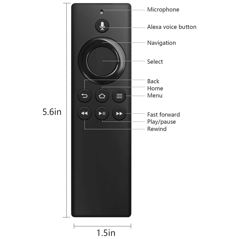 Voice Remote Control DR49WK B PE59CV Replacement 2Nd Gen Remote for Amazon Fire TV Box, Amazon Fire TV, Fire TV Stick