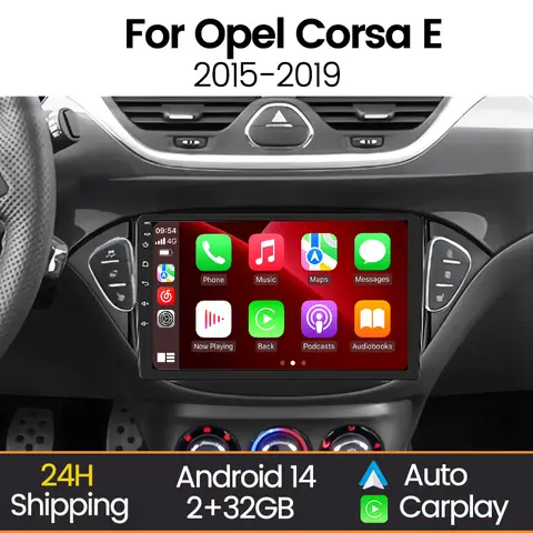 MEKEDE Wireless CarPlay Android Car Radio for Opel Adam 2013-2016 Opel Corsa E 2015-2019 Car Multimedia Player Autoradio Stereo