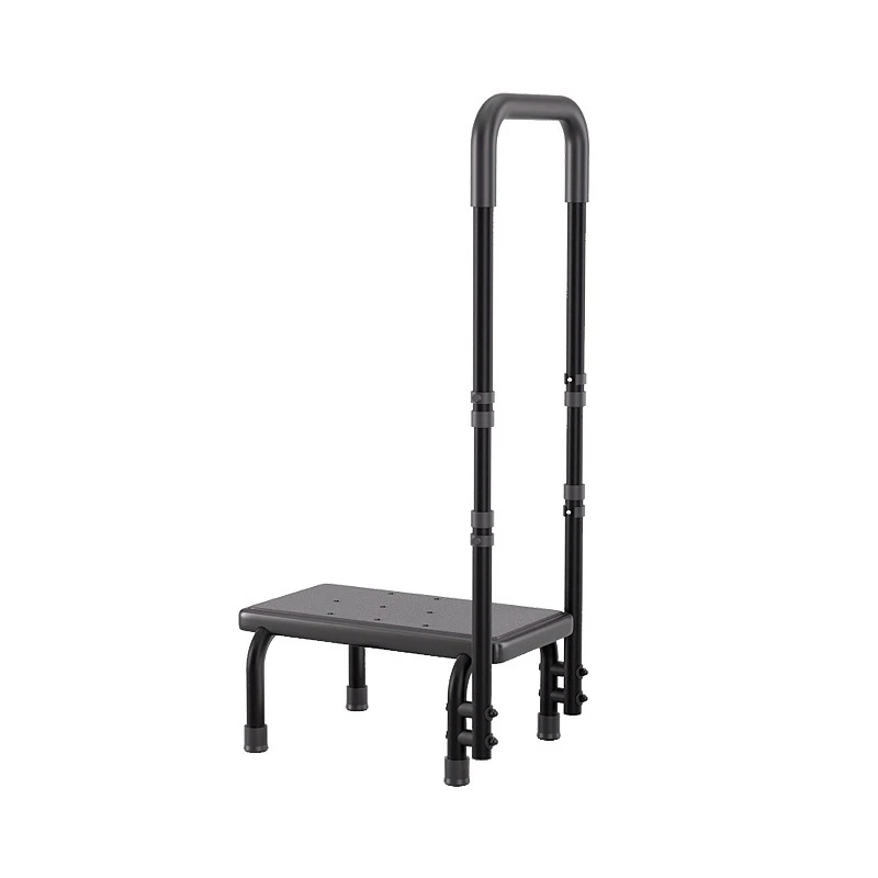 Elderly and Children's Cabinet Raised Toilet Bedside Footstool Single Layer with Handrails Multifunctional Footstool