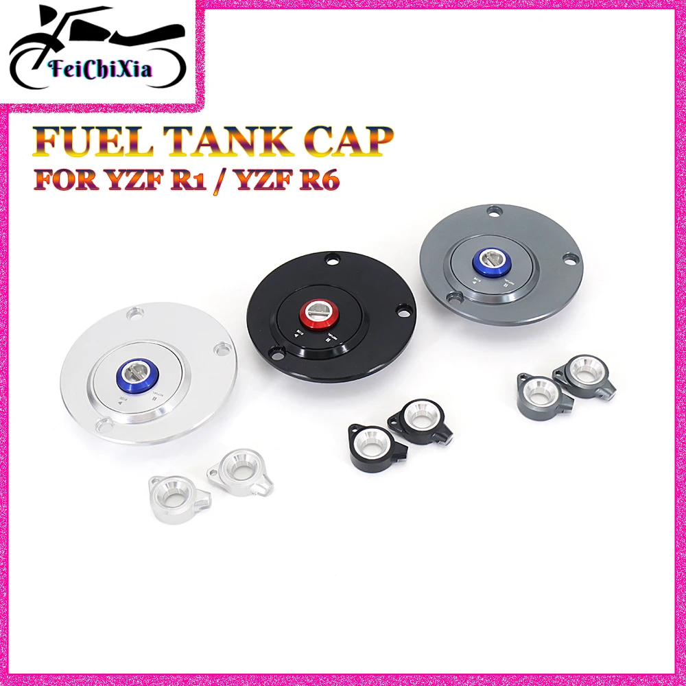 For YAMAHA YZF R1 R6 Motorcycle Accessories Fuel Tank Cover YZFR1 YZFR6 Oil Gas Tank Cap yzf r1 r6 parts