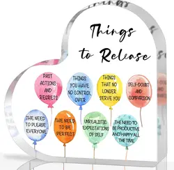 Acrylic Inspirational Gifts Encouragement Gifts Inspirational Quotes Keepsake Healing Psychological Decor ﻿