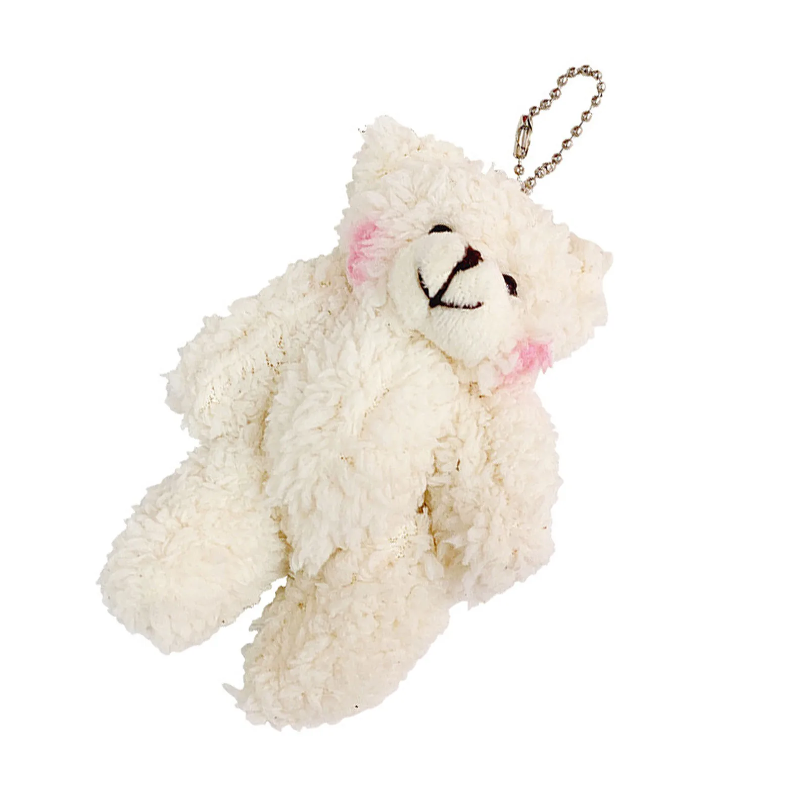 Cute Plush Bear Keychain Easy to Use Creative Hanging Doll Keychain for Christmas Children's Day Gifts