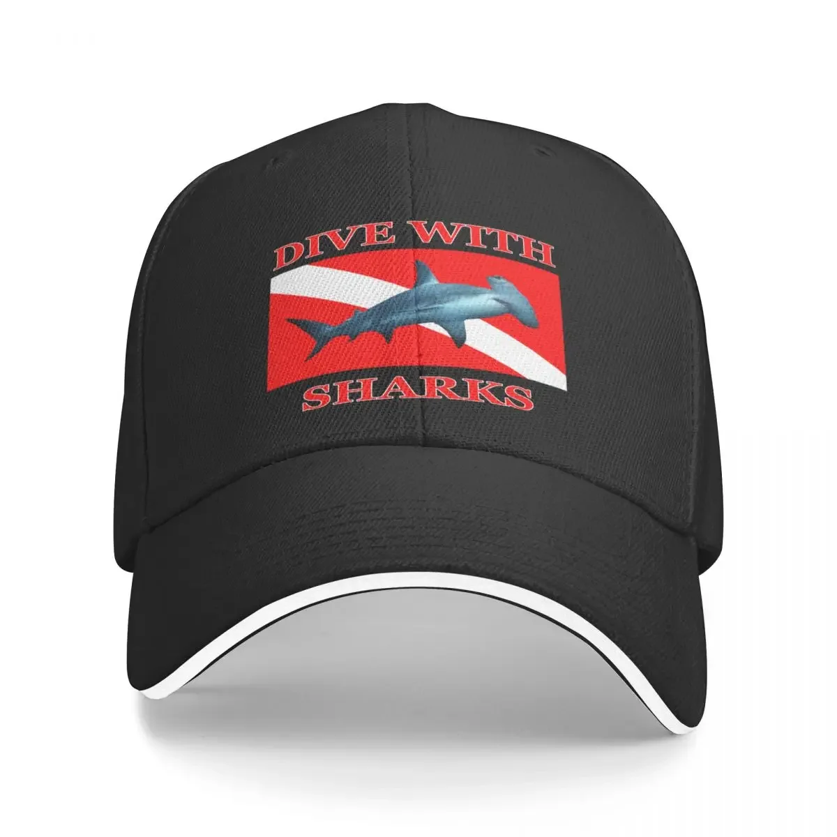 

Dive With Sharks - Hammerhead Baseball Cap Sports Cap Thermal Visor Women's Hats 2025 Men's