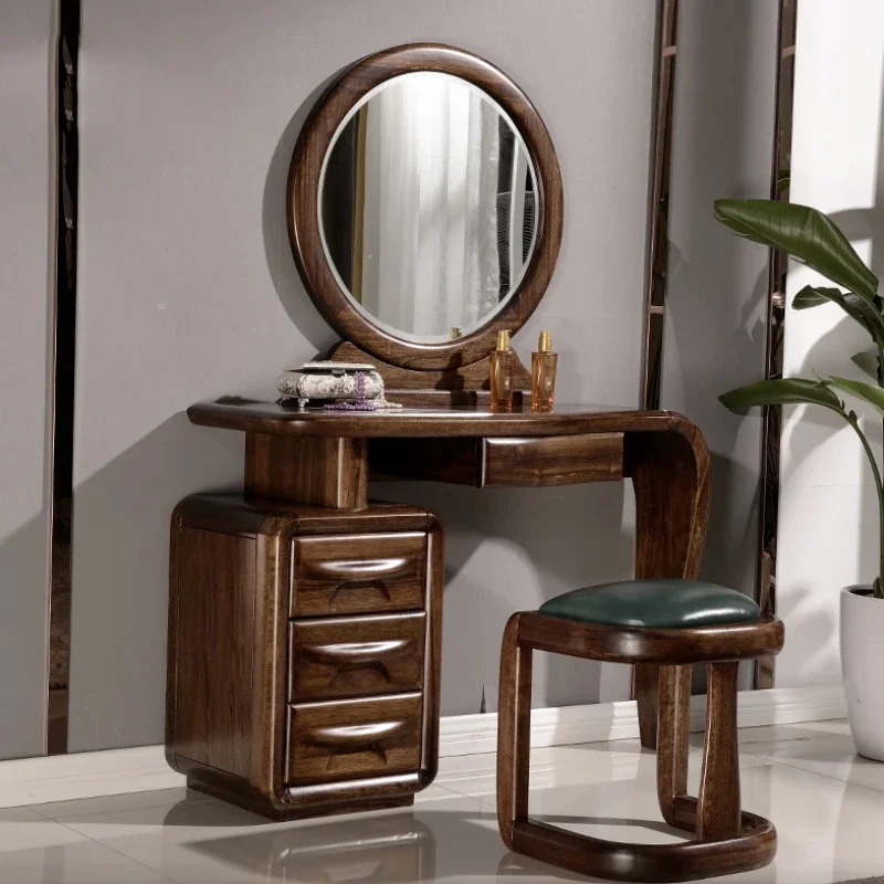 

Aesthetic Modern Vanity Table Minimal Desings Wooden Mirror Dressing Table Storage Makeup Comoda Pra Quarto Furniture Bedroom